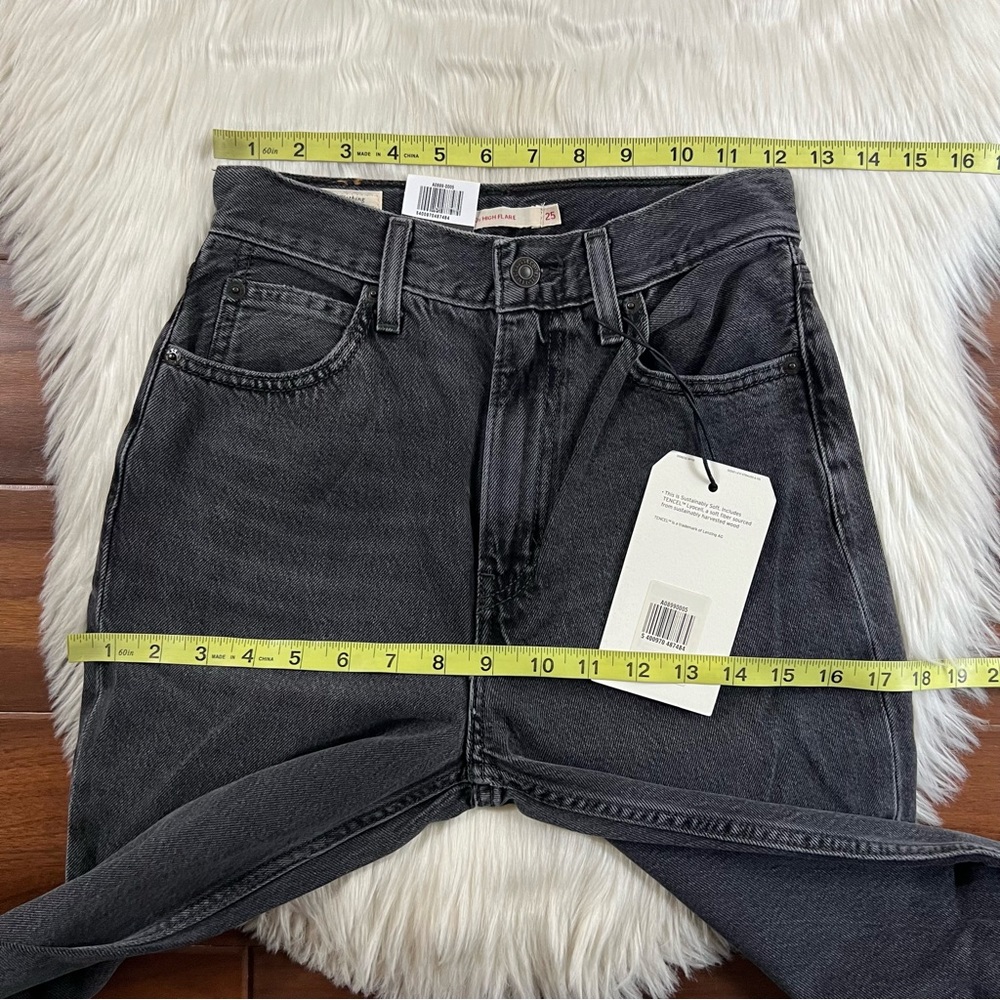 Levi's Women’s Size 25 x 32 Such A Doozie‎ 70's High Flare Denim Jeans - Picture 4 of 11